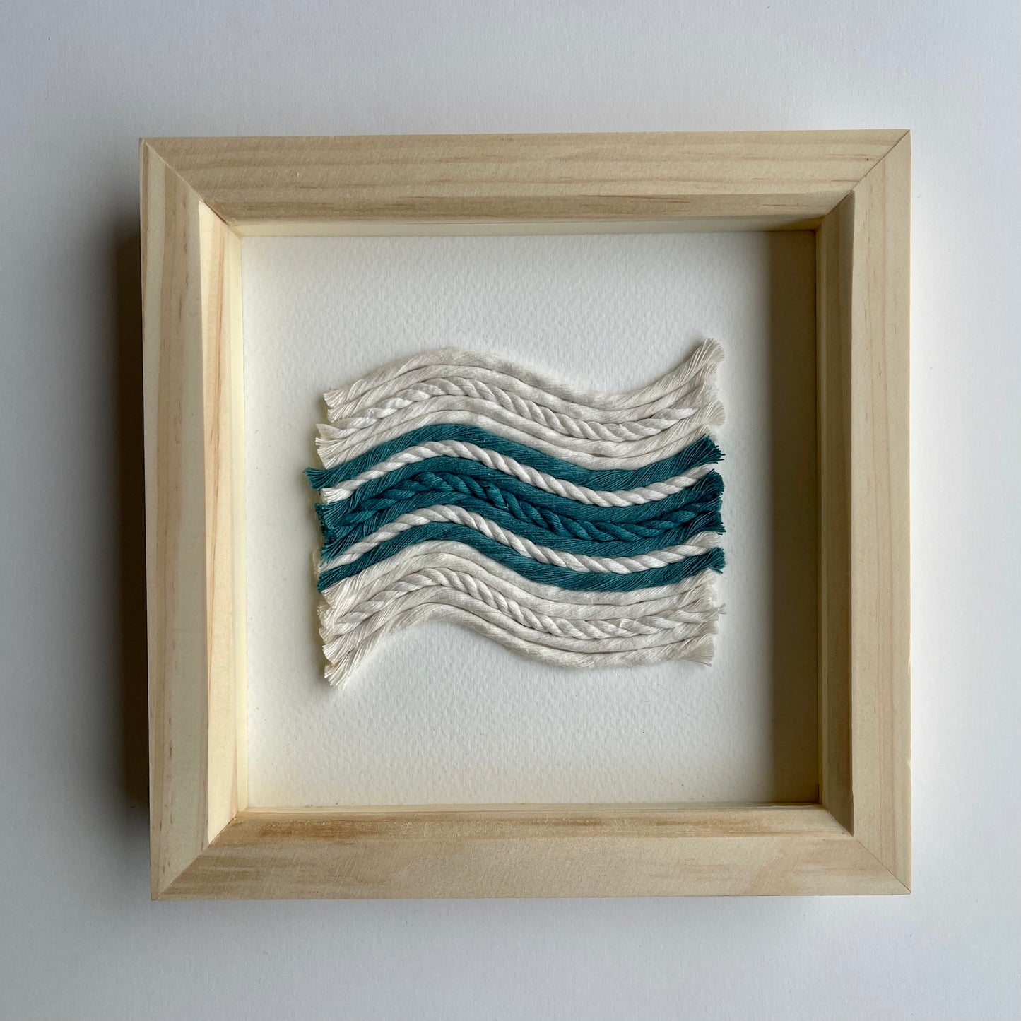Scandi Coastal Rope Textile Art
