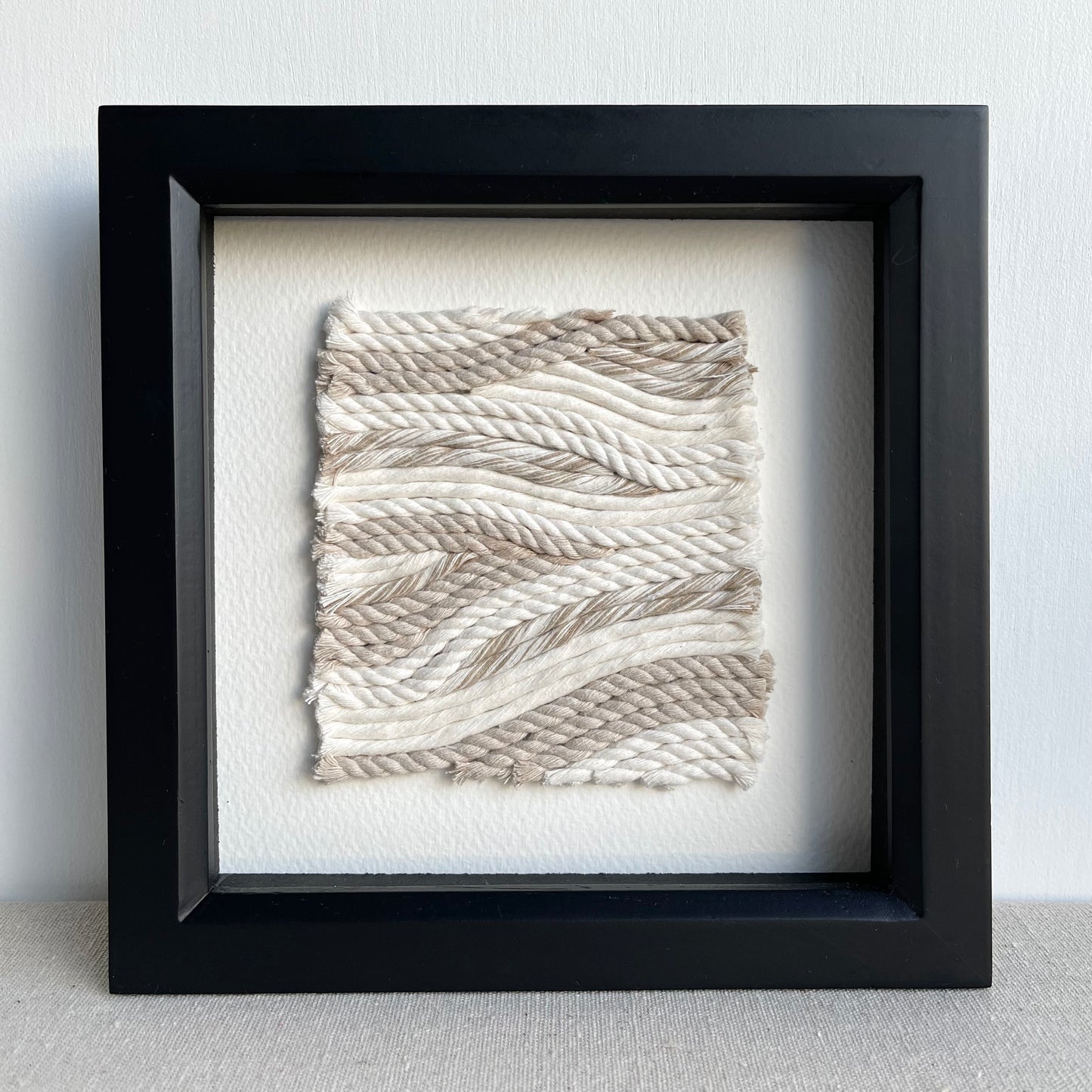 Sand and Cream Rope Textile Art