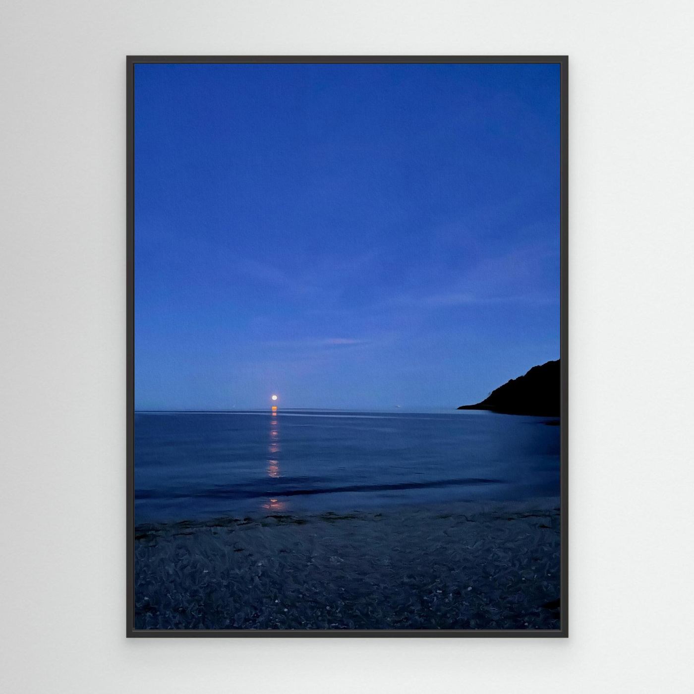 Moonrise at Swanpool Canvas Print