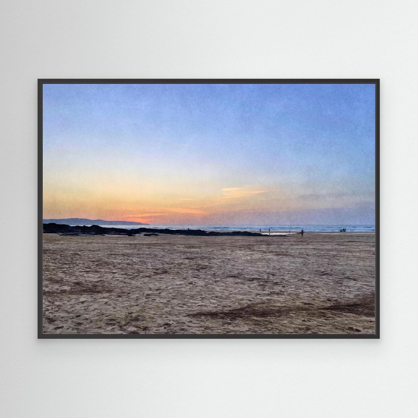 Twilight at Hayle Towans Canvas Print