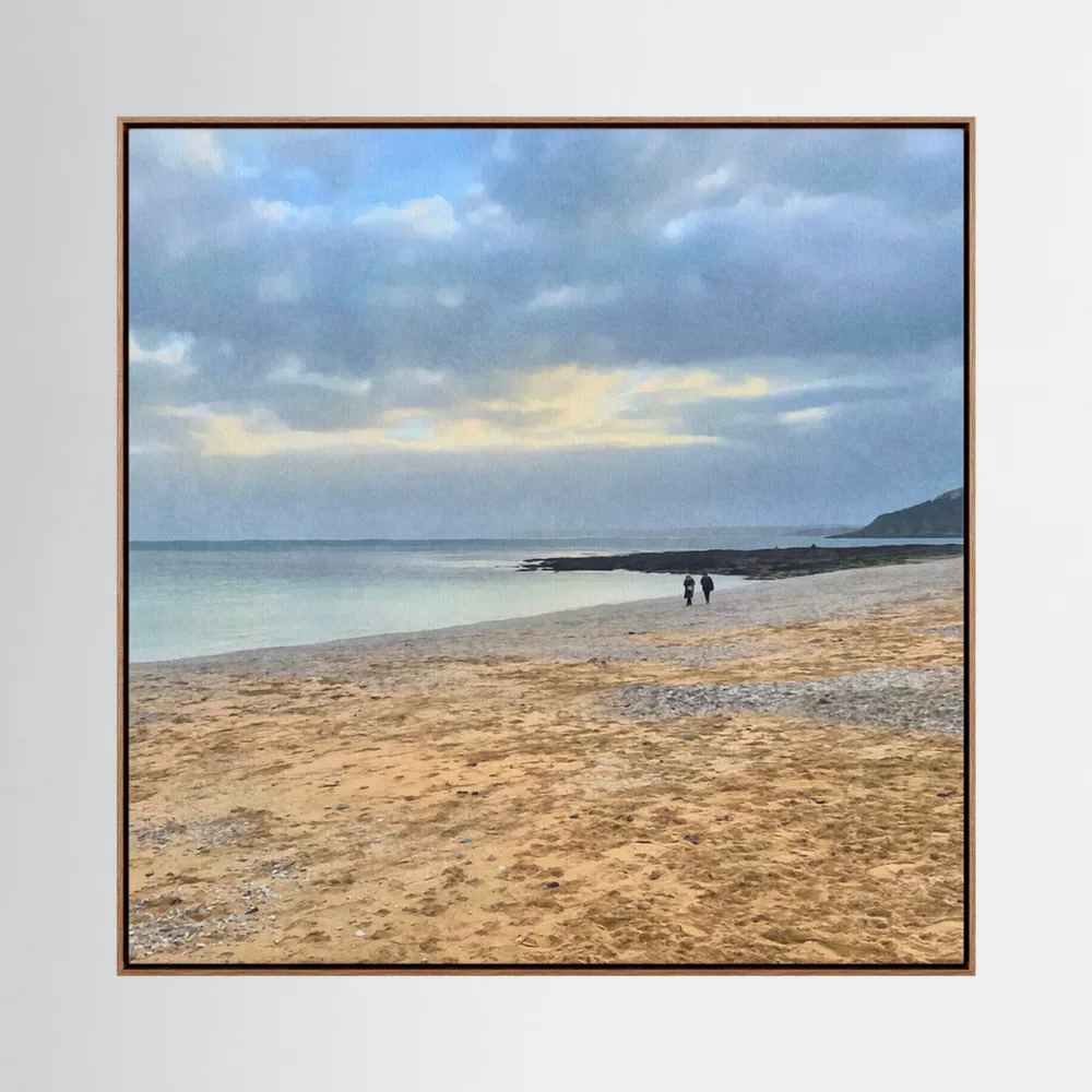 Winter Walk at Gylly Square Canvas