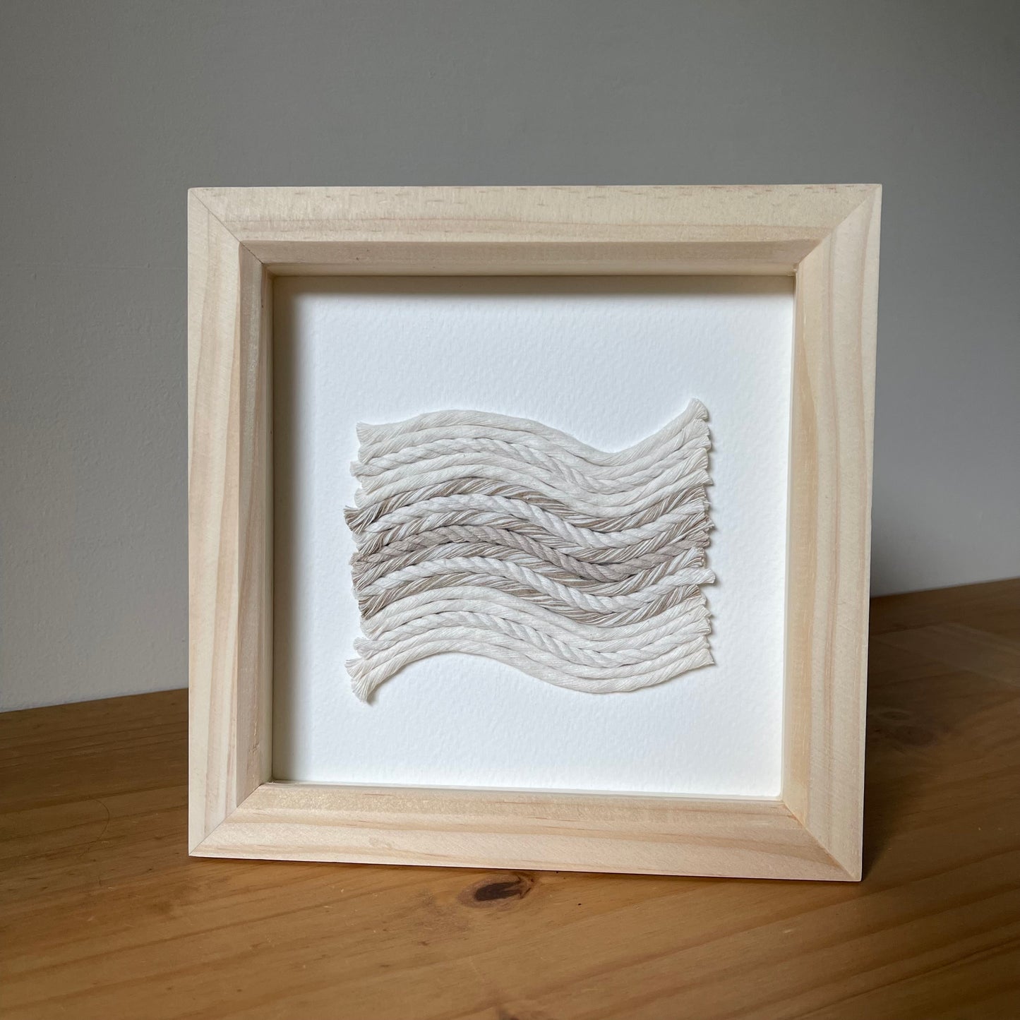 Neutral Scandi Rope Textile Art