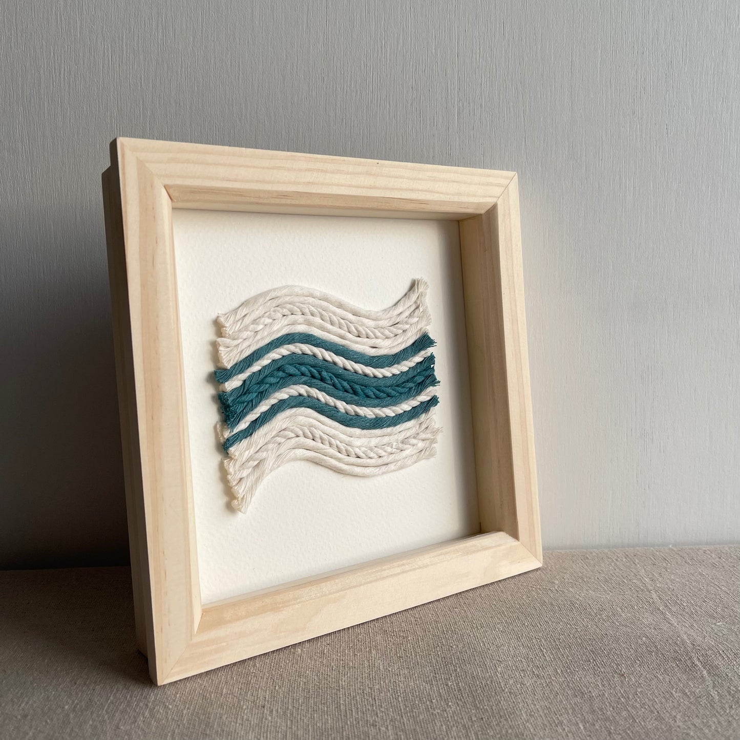 Scandi Coastal Rope Textile Art