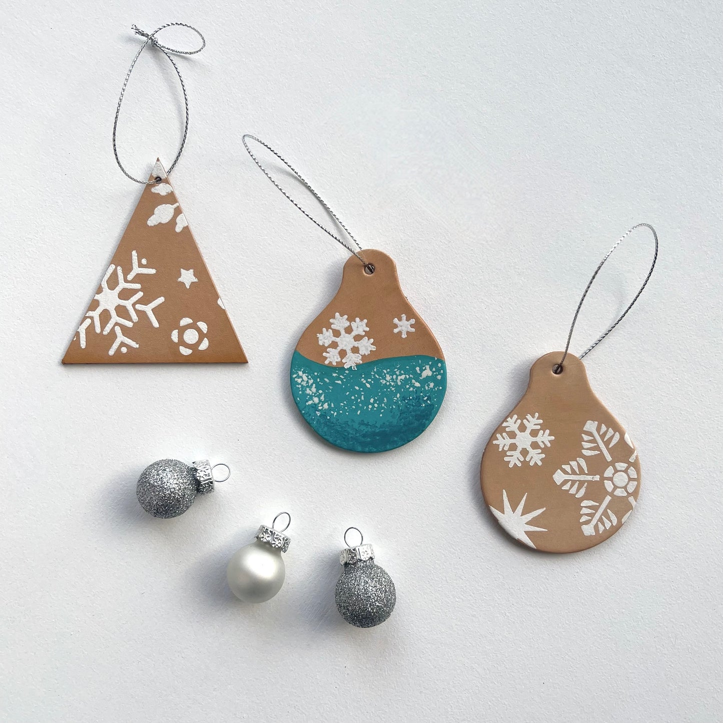 Snowflake Leather Tree Hanging Decoration