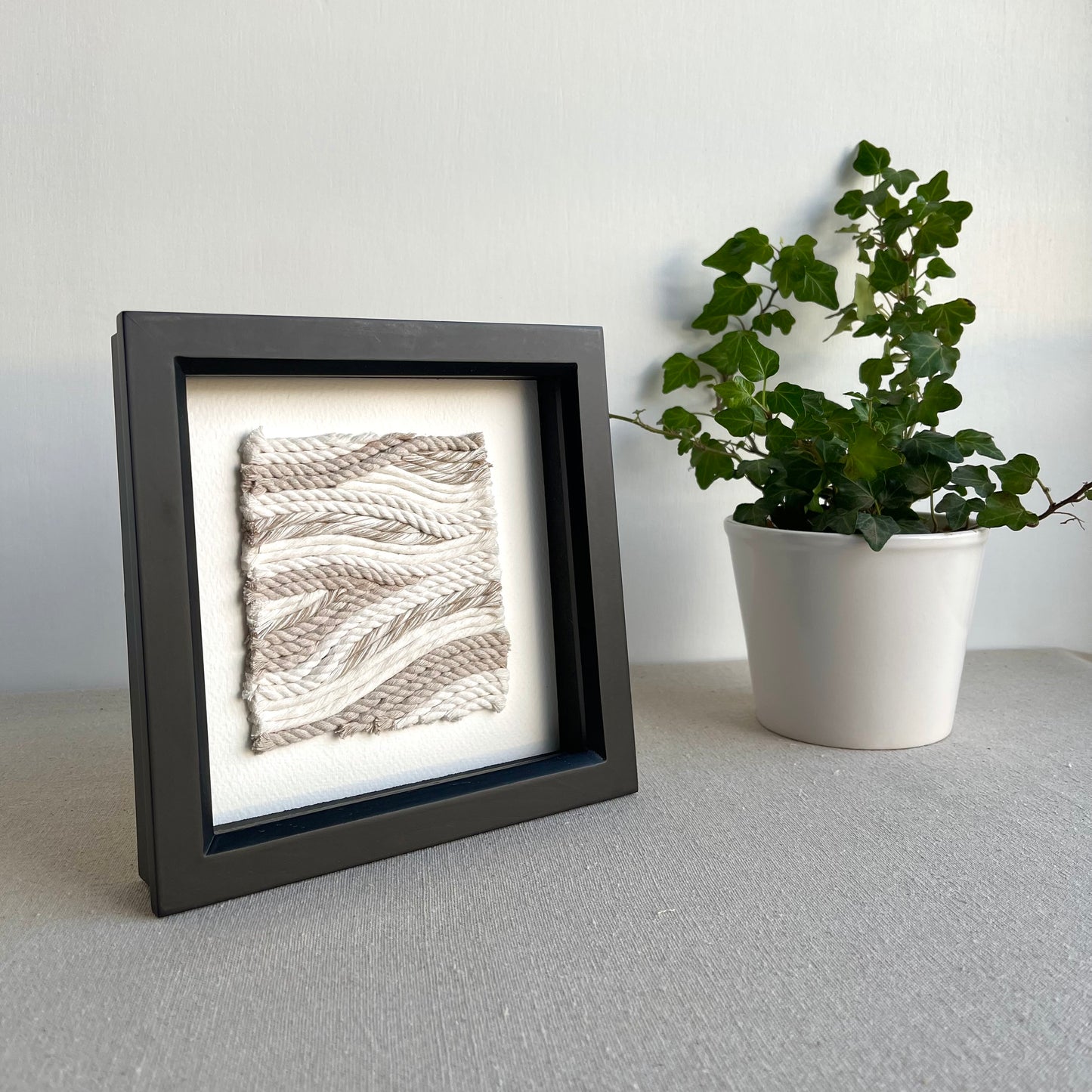 Sand and Cream Rope Textile Art