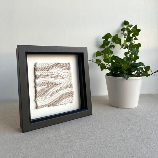 Sand and Cream Rope Textile Art