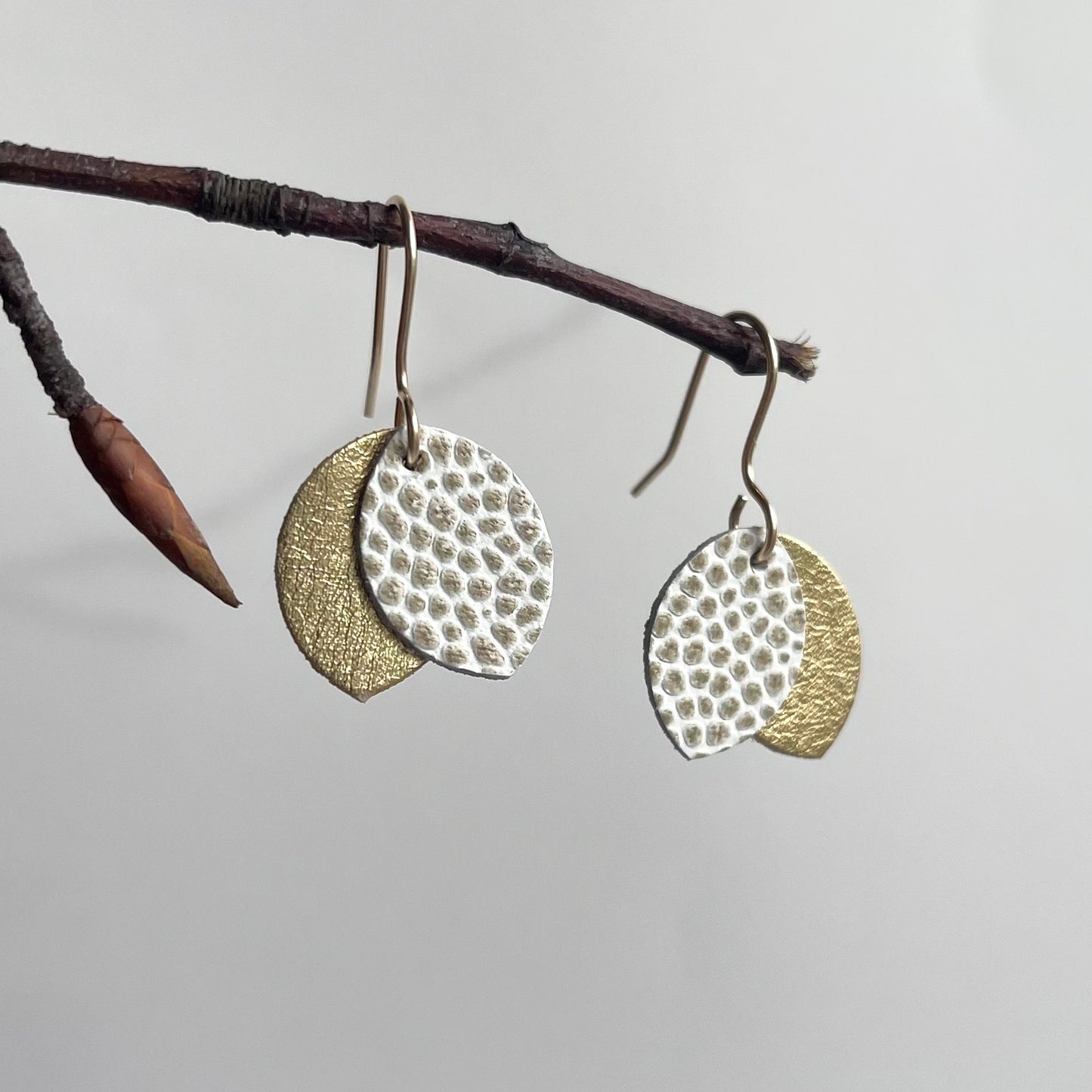 Petal Leather Earrings