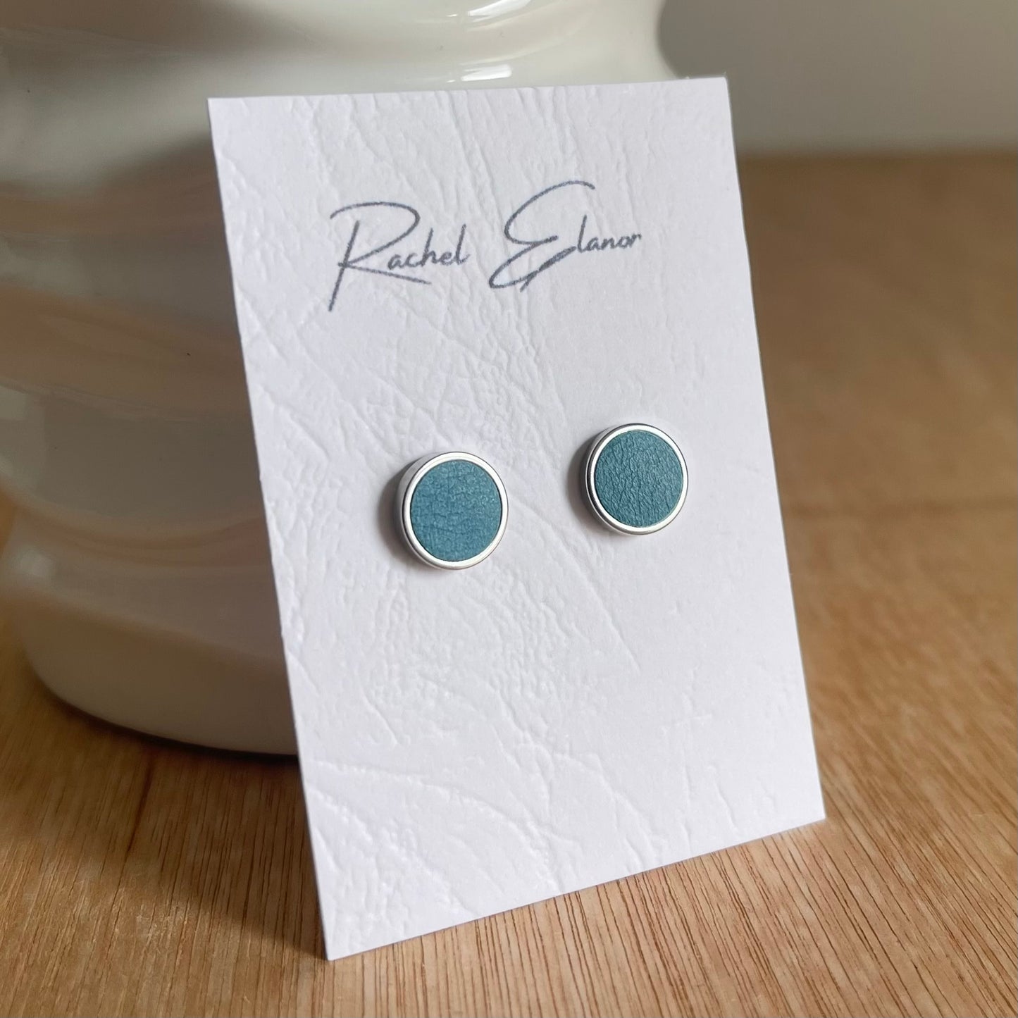 Leather Stud Earrings