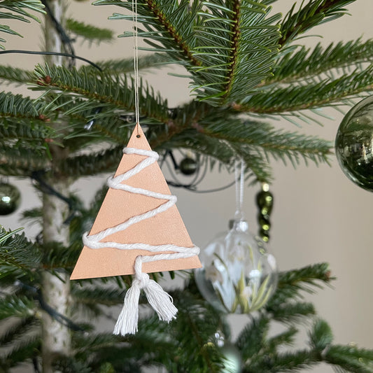 Cream Cord Tree Hanging Decoration