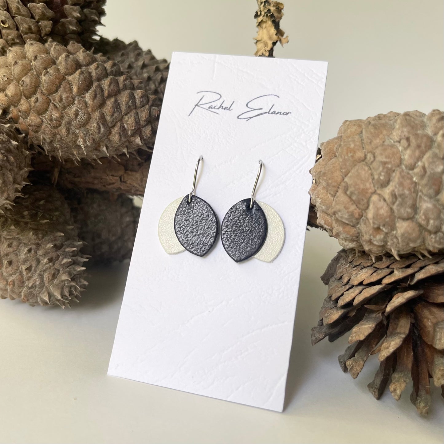 Petal Leather Earrings