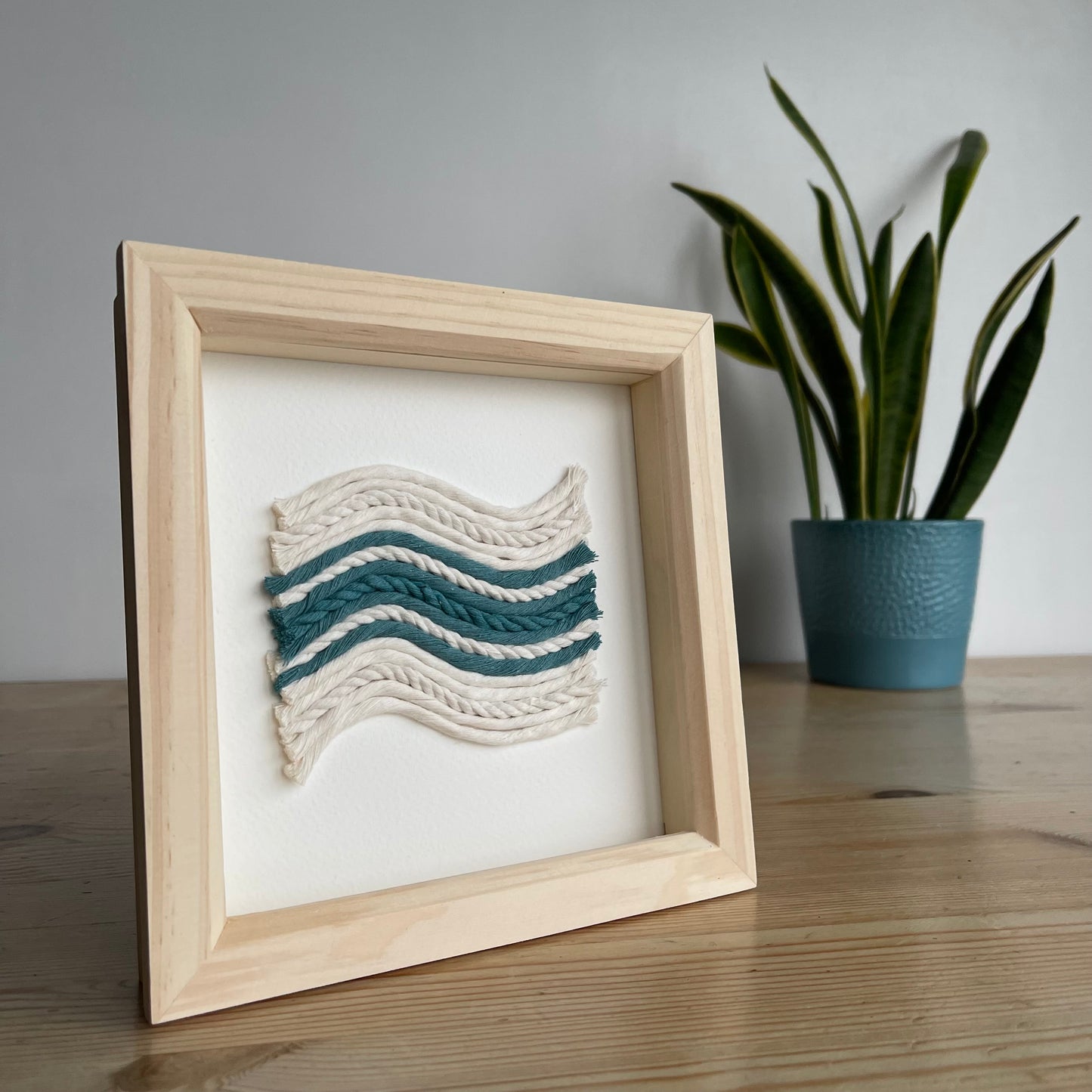 Scandi Coastal Rope Textile Art