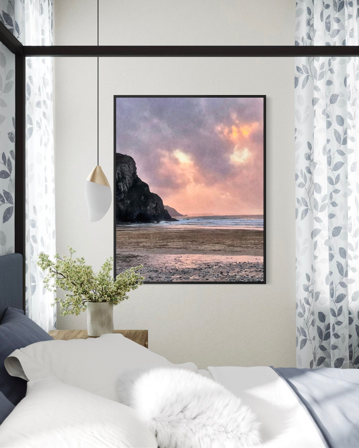 Twilight at Porthtowan