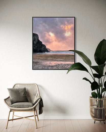 Twilight at Porthtowan