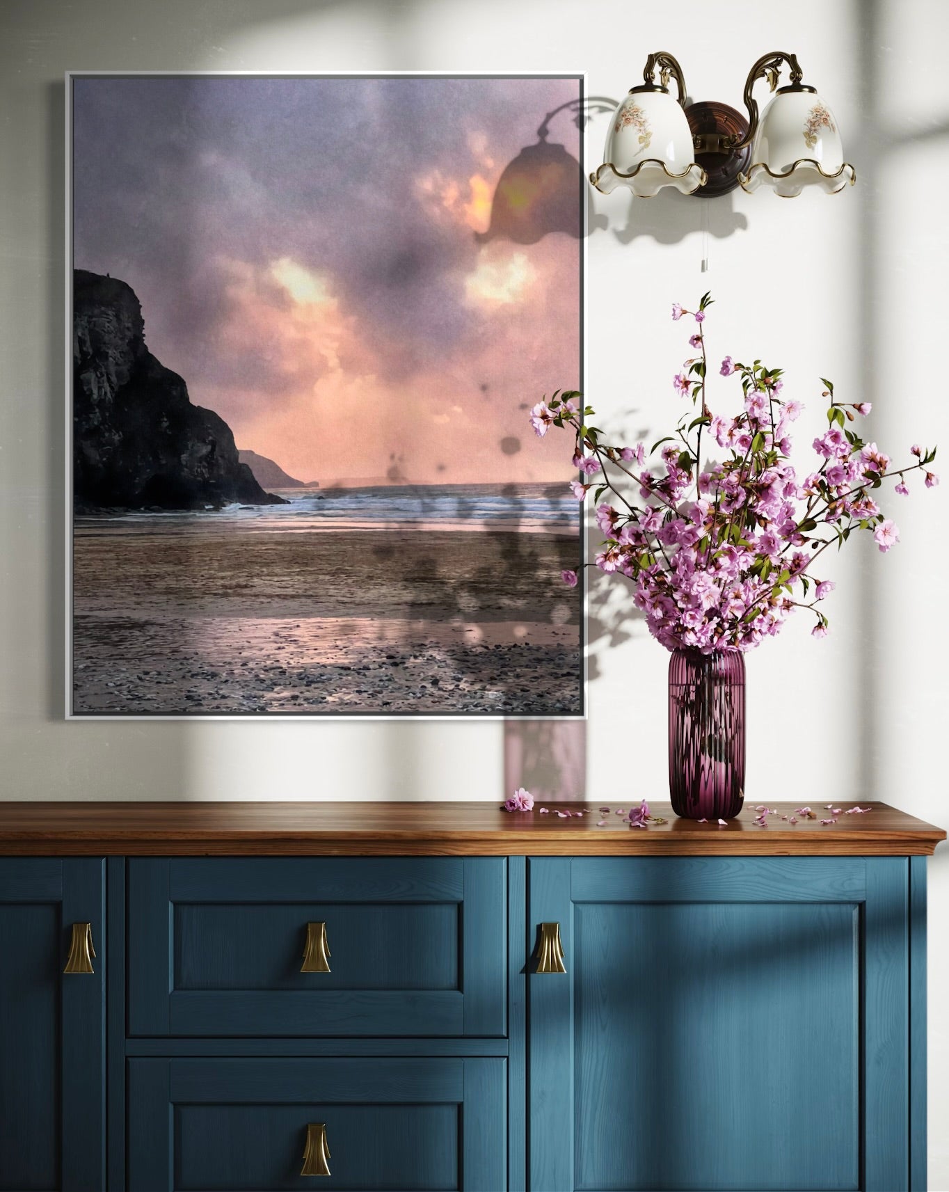 Twilight at Porthtowan