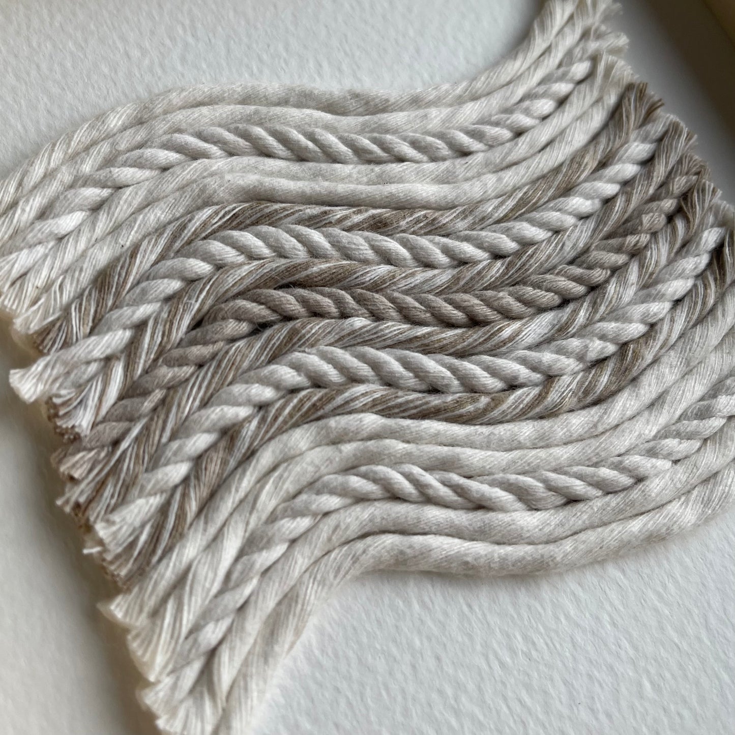 Neutral Scandi Rope Textile Art