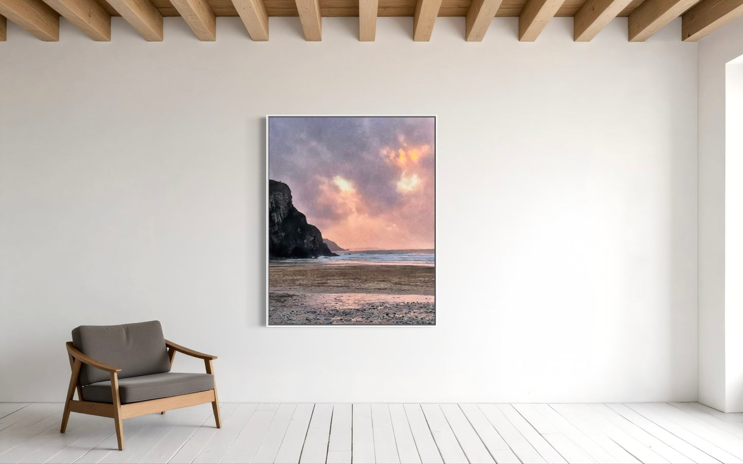 Twilight at Porthtowan Canvas Print