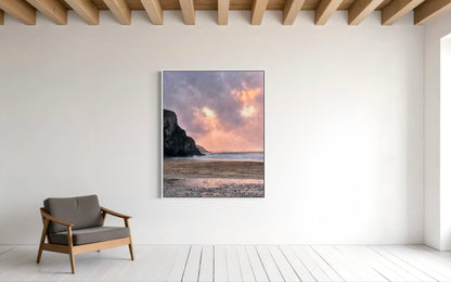 Twilight at Porthtowan Canvas Print