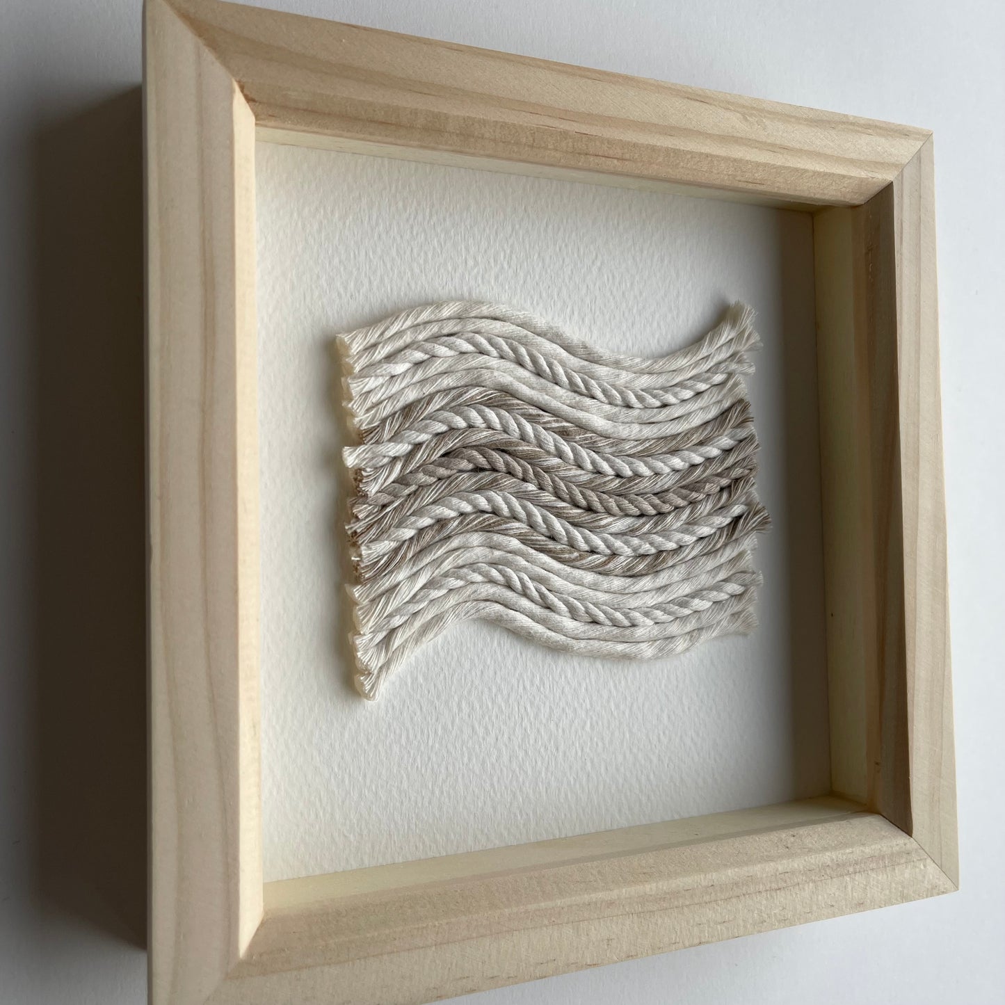 Neutral Scandi Rope Textile Art
