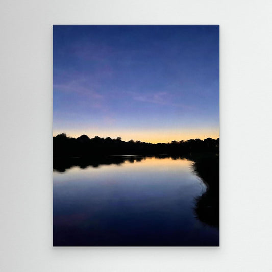 Late Evening at Swanpool Lake Canvas Print