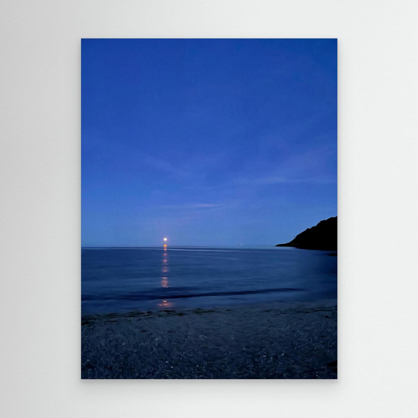 Moonrise at Swanpool Canvas Print