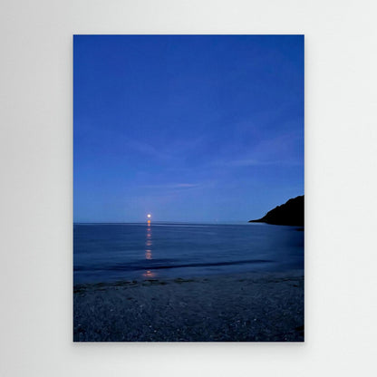 Moonrise at Swanpool Canvas Print