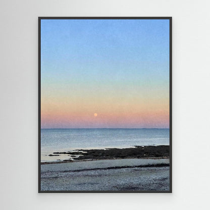 Gylly Beach Moonrise Canvas Print