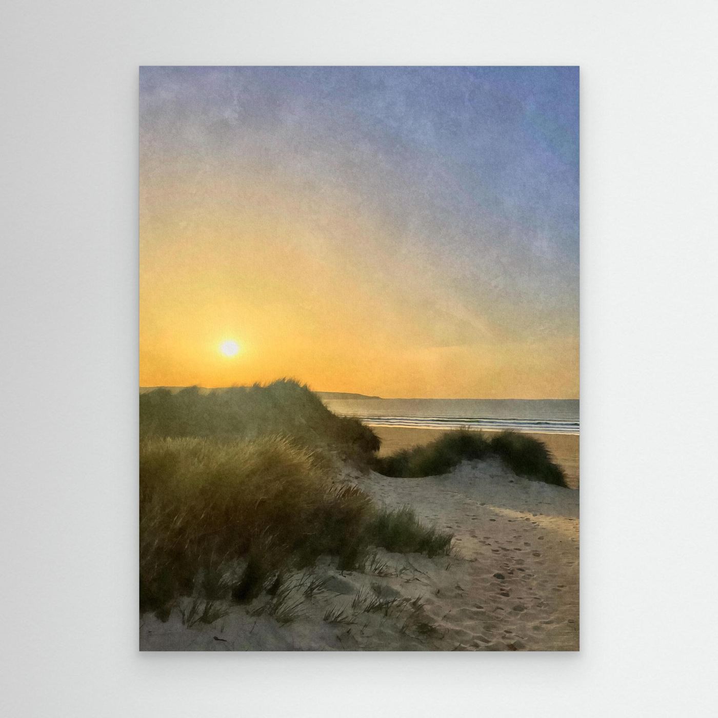 Hayle Dunes Sunset Canvas Print
