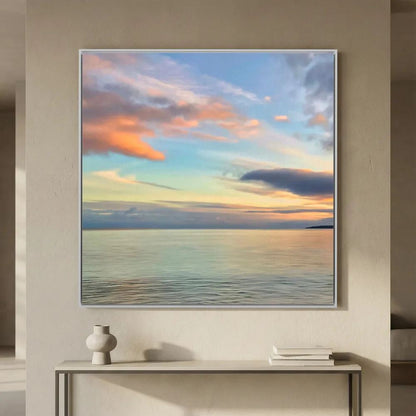Gylly Beach Evening Square Canvas