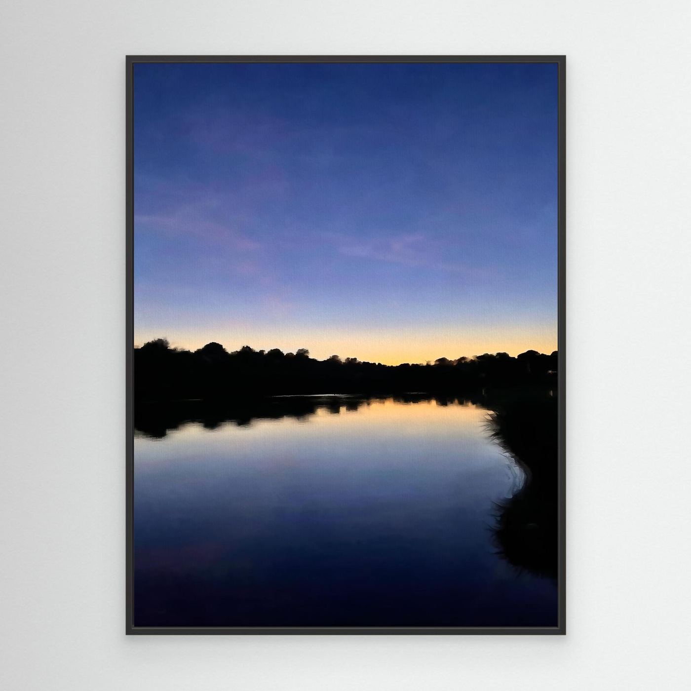 Late Evening at Swanpool Lake Canvas Print