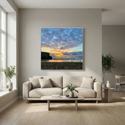 Mawgan Porth Sunset Square Canvas
