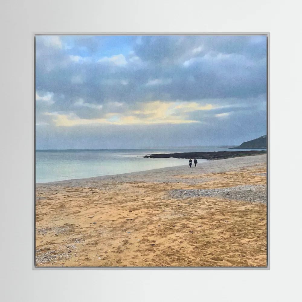 Winter Walk at Gylly Square Canvas