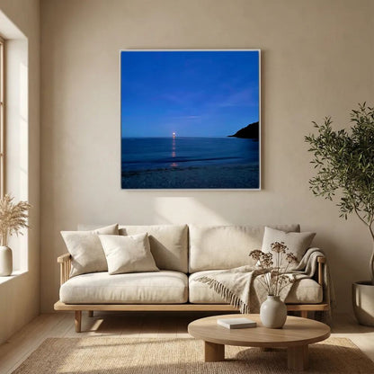 Moonrise at Swanpool Square Canvas