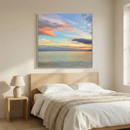 Gylly Beach Evening Square Canvas
