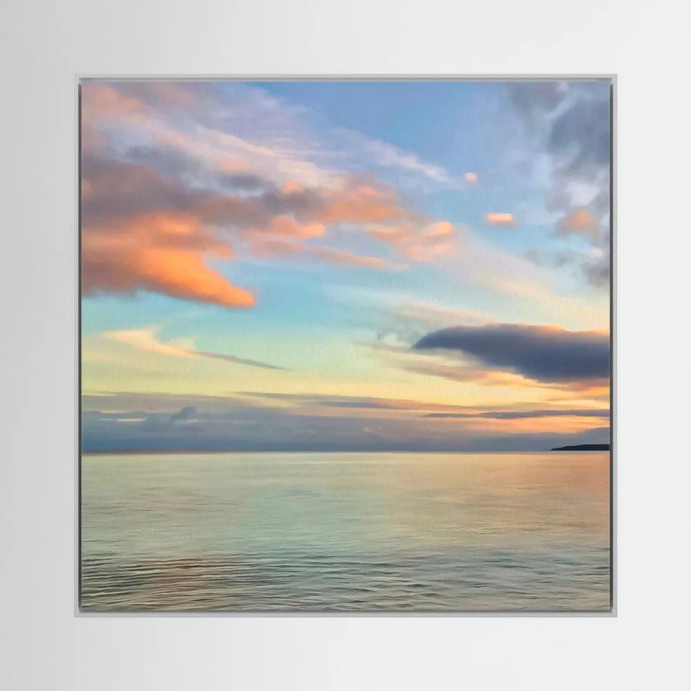 Gylly Beach Evening Square Canvas