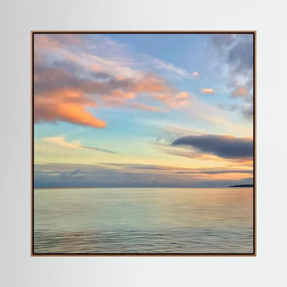 Gylly Beach Evening Square Canvas