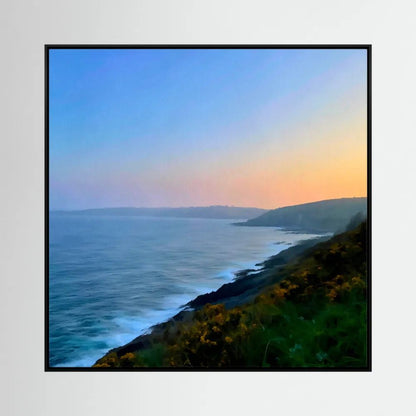 Maenporth Coast Path Square Canvas
