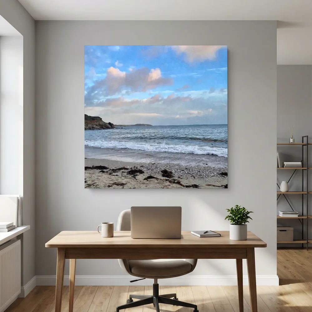 Swanpool Afternoon Square Canvas