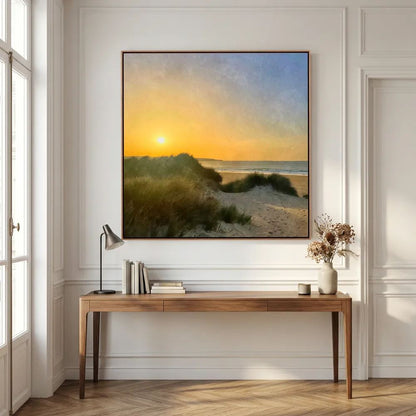 Hayle Dunes Sunset Square Canvas