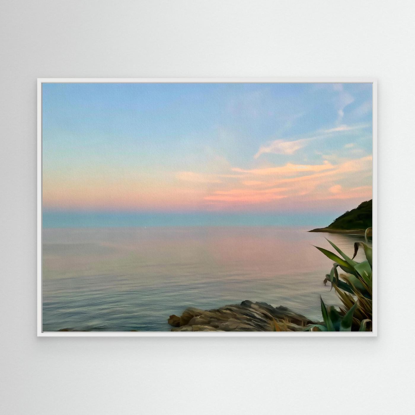 Twilight at Swanpool Beach Canvas Print