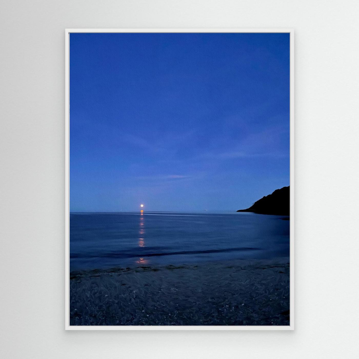 Moonrise at Swanpool Canvas Print