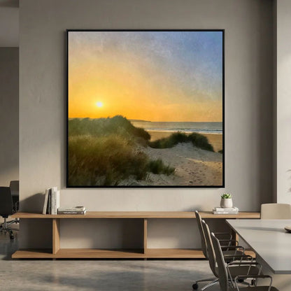 Hayle Dunes Sunset Square Canvas