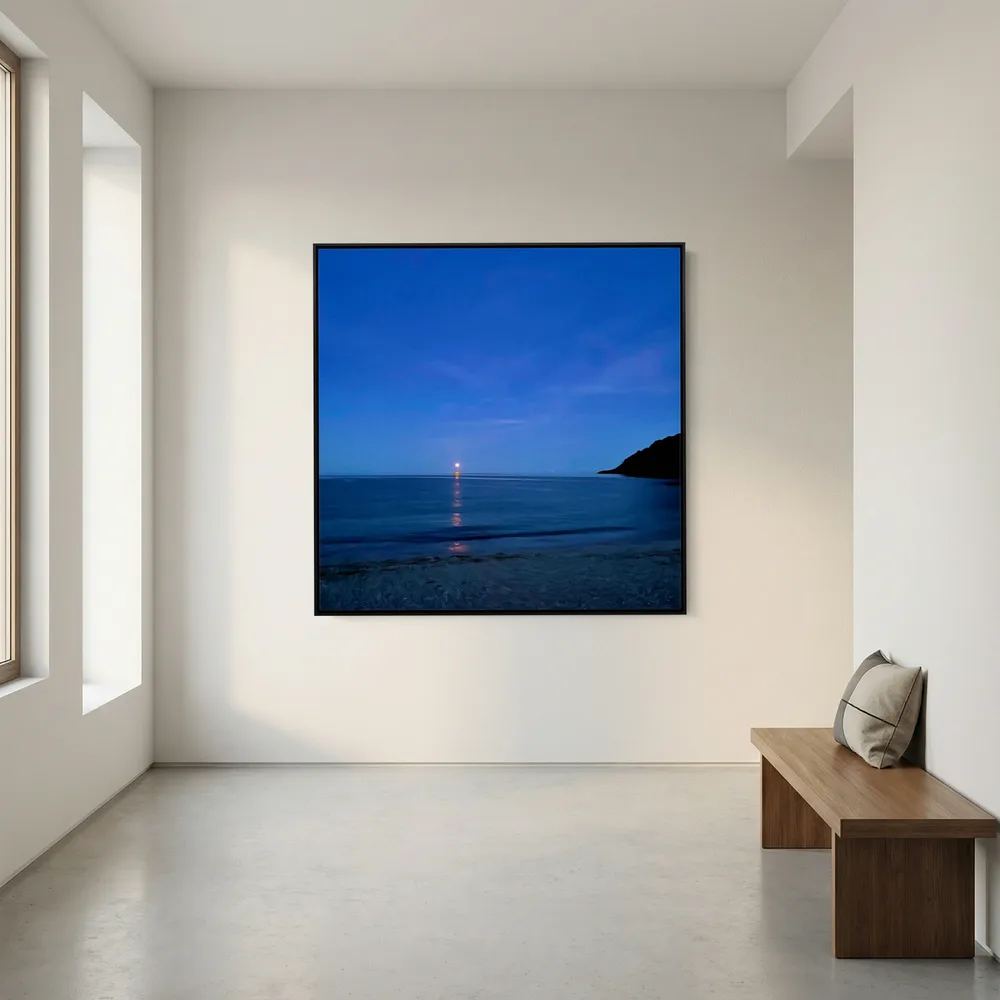 Moonrise at Swanpool Square Canvas