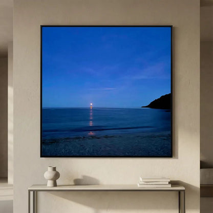 Moonrise at Swanpool Square Canvas