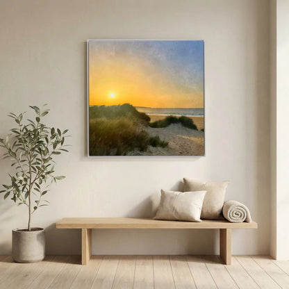 Hayle Dunes Sunset Square Canvas