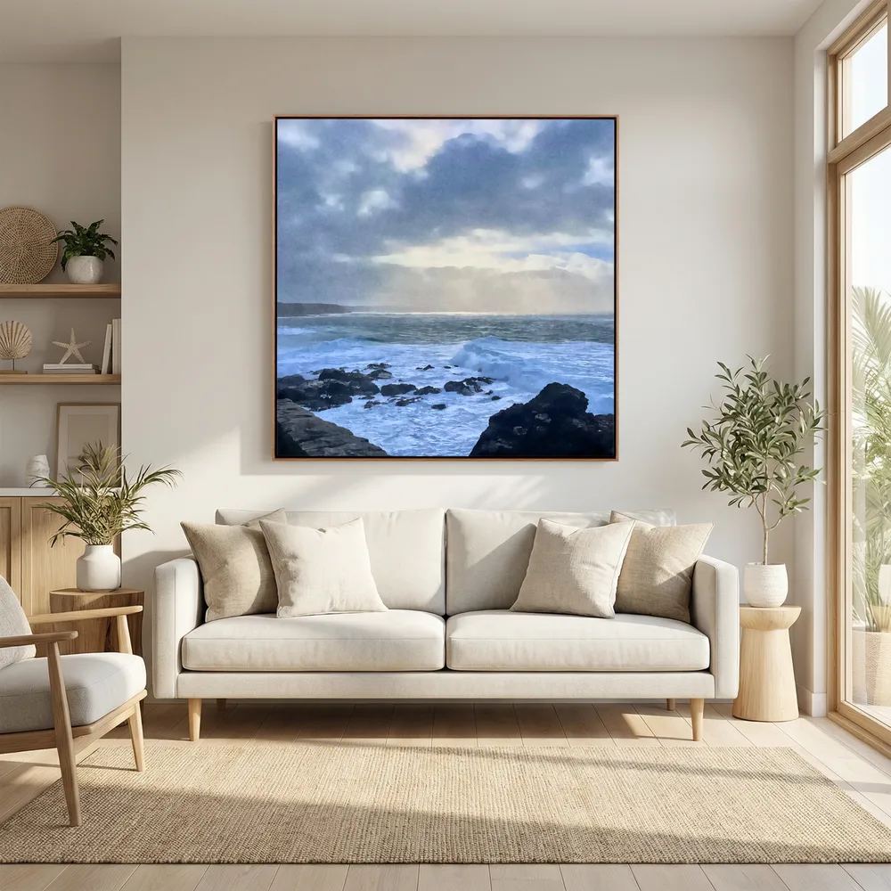 Cape Cornwall Square Canvas