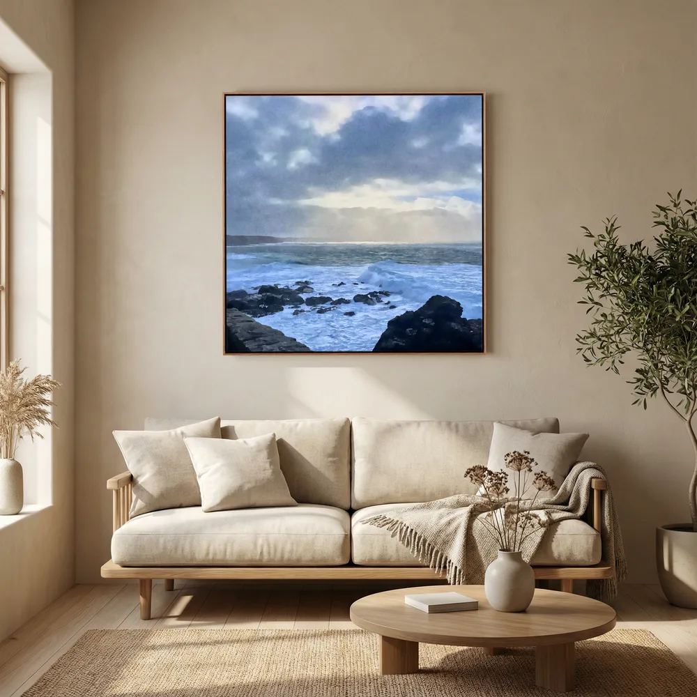 Cape Cornwall Square Canvas