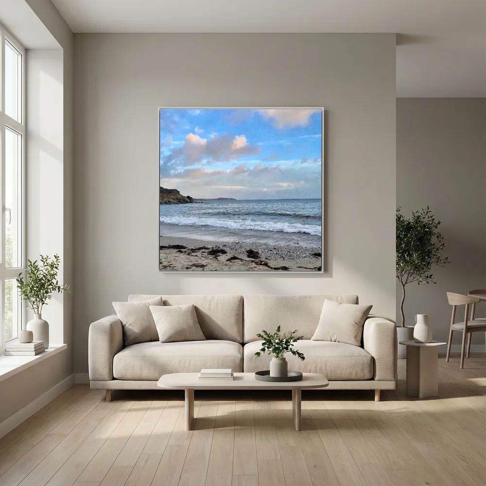 Swanpool Afternoon Square Canvas