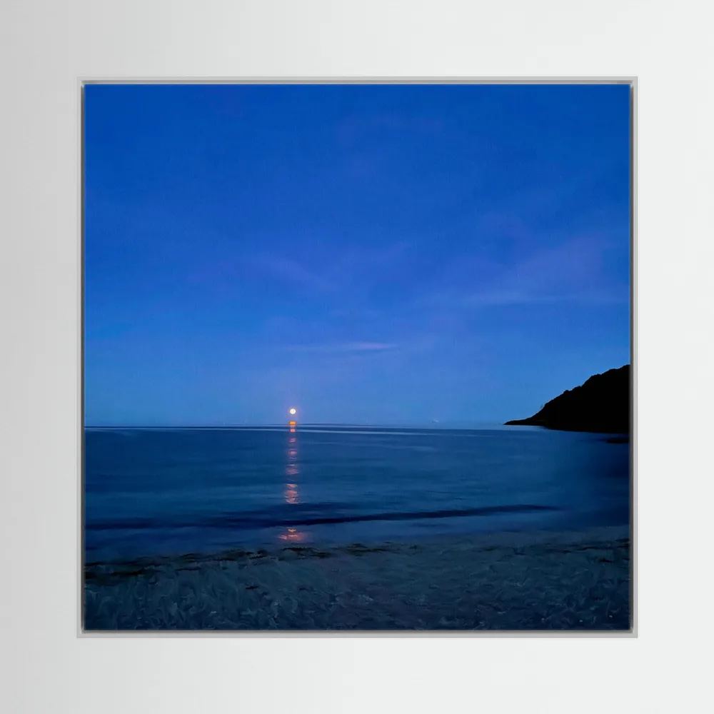 Moonrise at Swanpool Square Canvas