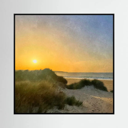 Hayle Dunes Sunset Square Canvas