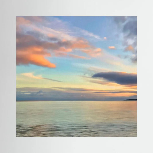 Gylly Beach Evening Square Canvas